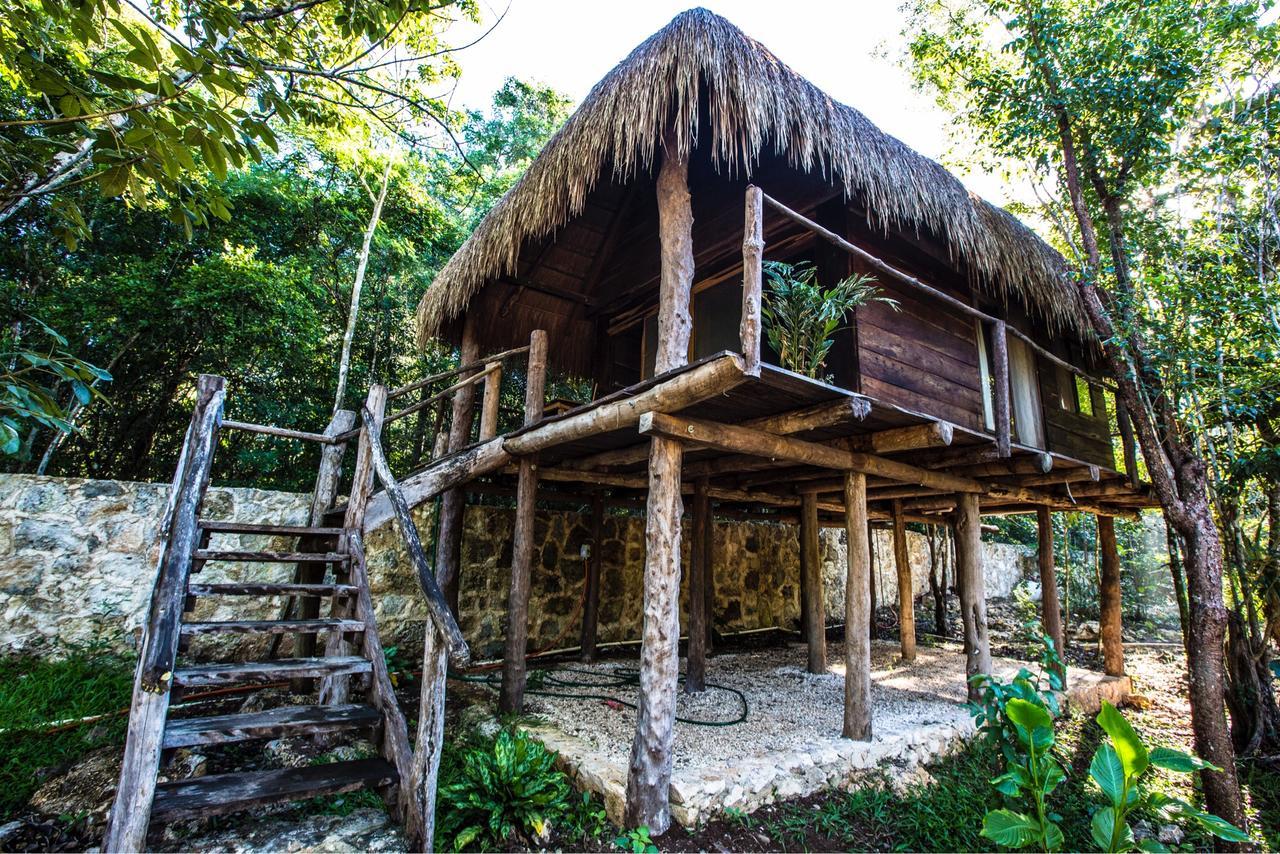 Escarabajo Rojo Panzió Tulum Kültér fotó