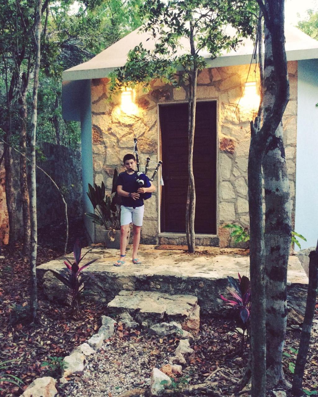 Escarabajo Rojo Panzió Tulum Kültér fotó